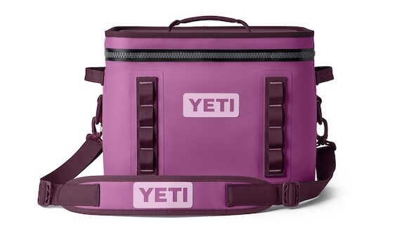 This photo shows the YETI Hopper Flip 18 Soft Cooler in the Nordic Purple color option.