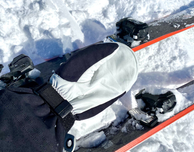 Dětské lyžařské palčáky ARMY LEATHER HELI SKI Jr MITT