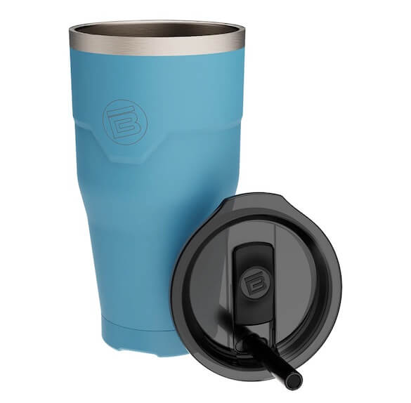 This photo shows the BOTE MAGNETumbler insulated cup accessory for inflatable BOTE docks.