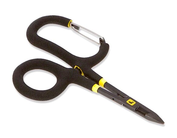 This fly fishing accessory product photo shows the Loon Outdoors Rogue Quick Draw Forceps.