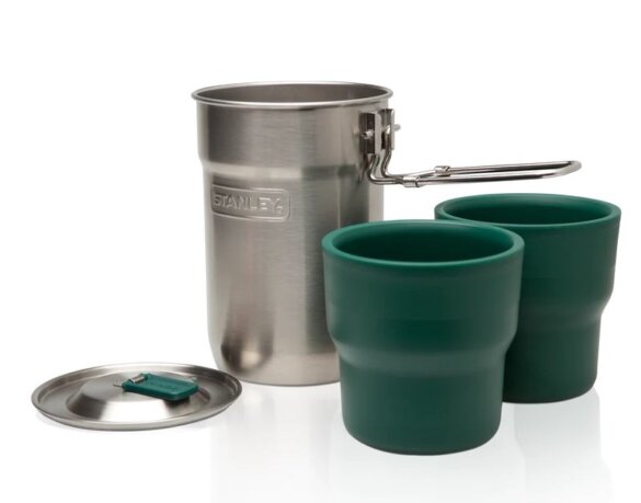This camping gift stocking stuffer photo shows the Stanley Adventure Nesting Two Cup Cookset.