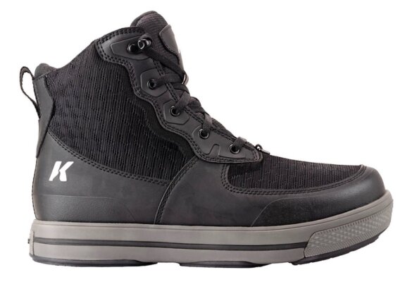 This photo show the new Korkers Wade Lite Stealth Sneaker wading boot.
