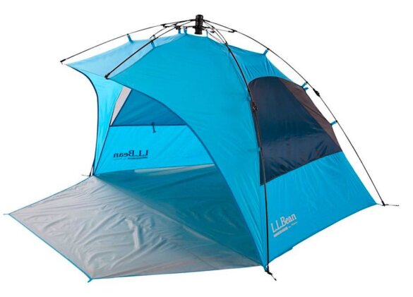 This product photo shows the L.L.Bean Sunbuster Pop-Up Sun Shelter.