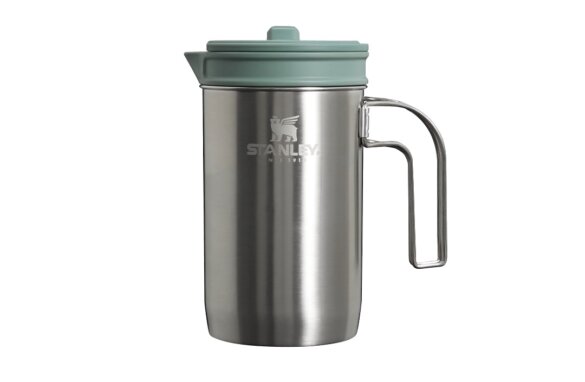 This product photo shows the Stanley Adventure All-In-One Boil + Brew French Press.
