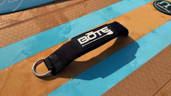 The EVA foam deck is durable yet cushy, plus the carry handle is plush, too.