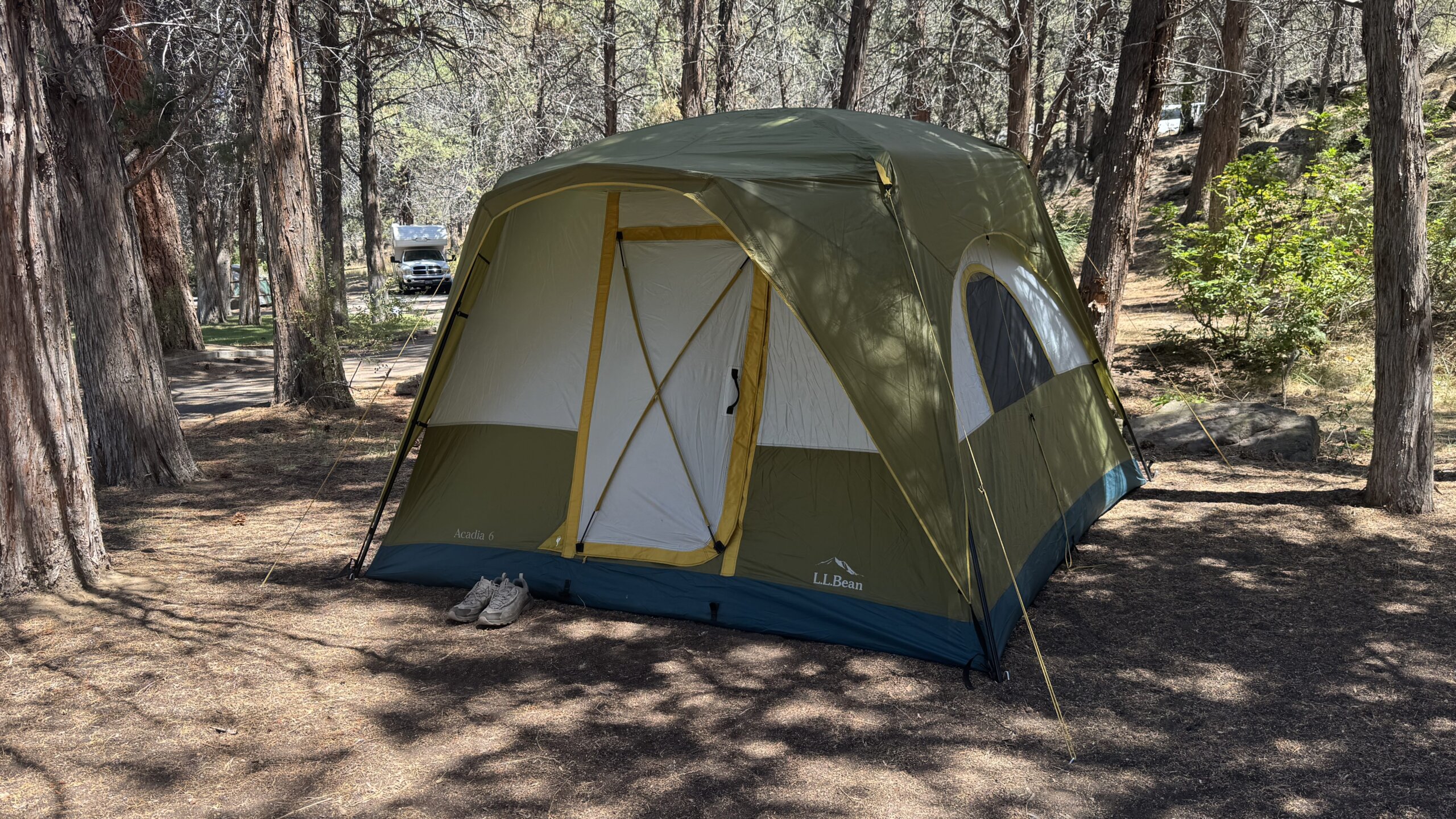 Acadia Family Tent pitched in Tumalo State Park Campground in Oregon.