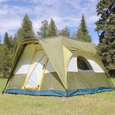 Acadia 6 Tent pitched in a sunny meadow.