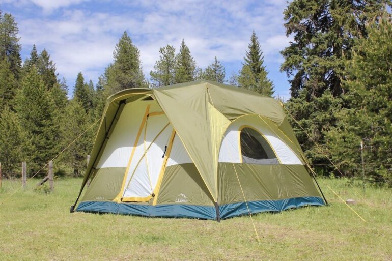Acadia 6 Tent pitched in a sunny meadow.